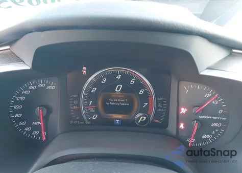 2016 Chevrolet Corvette Stingray z USA, uszkodzony, nr VIN 1G1YD2D74G5114292